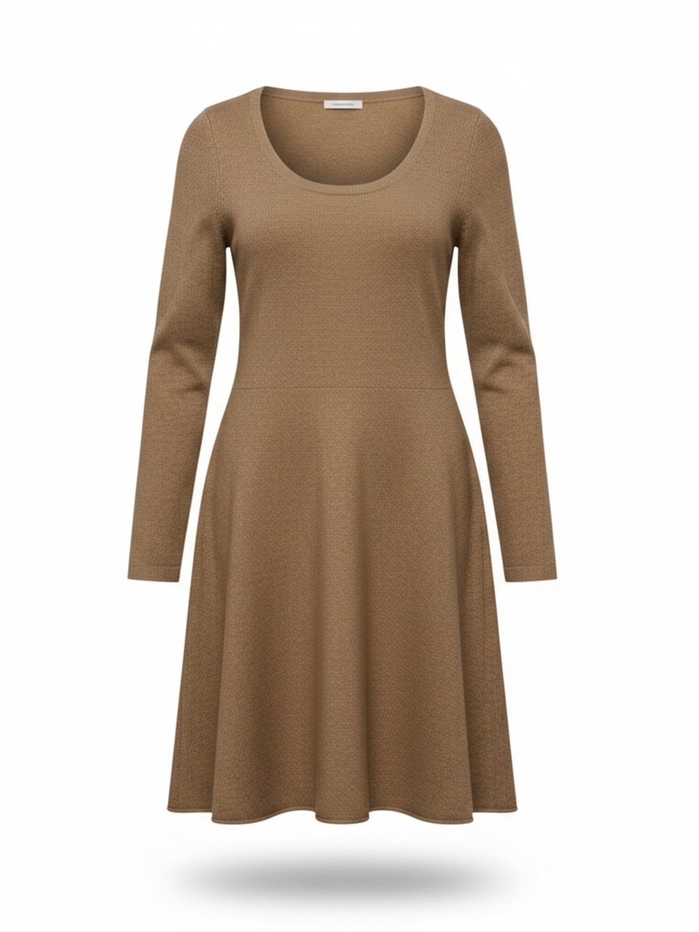 Brand new Max Tonso Cashmere flowy scoop Long Sleeve A-Line midi maxi Dress‎ S